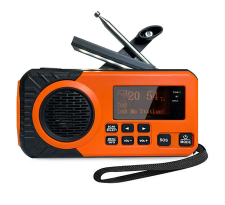 DAB Plus FM Digital Radio &ndash; Solar Emergency SOS Power Bank