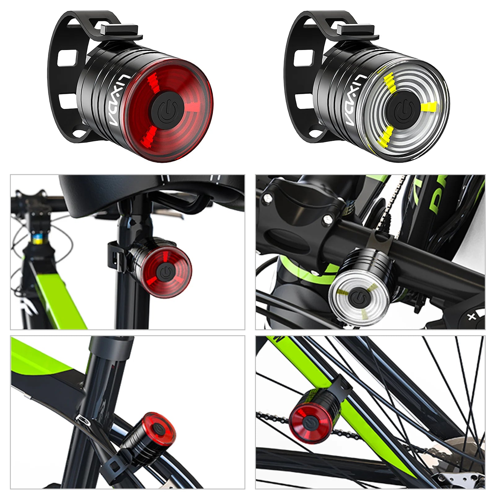 Lixada Bike Tail Light &ndash; Ultra Bright 200 Lumen Output