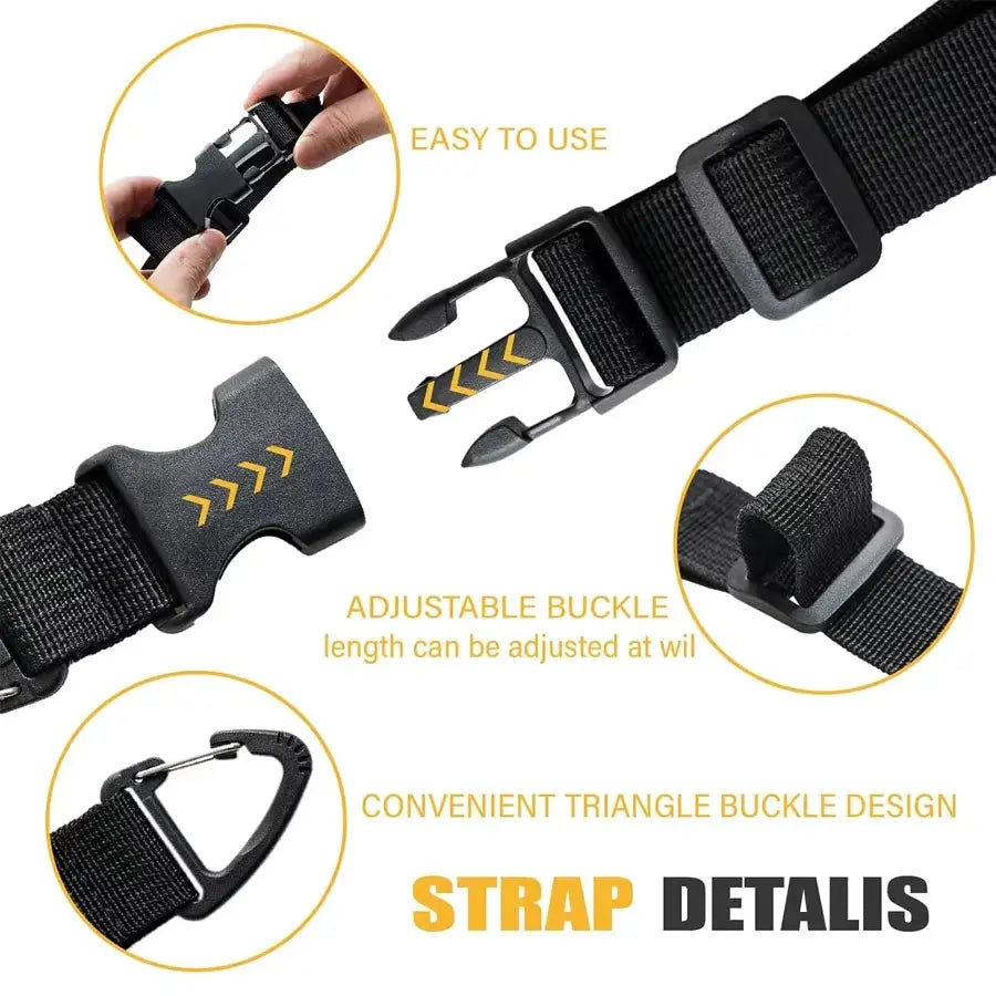 17 Inch Heavy Duty Extension Cord Organizer, Adjustable Triangle Clip Cord Hanger for Garage Storage (1/6 Pack) by InterCyprus Trading Ltd