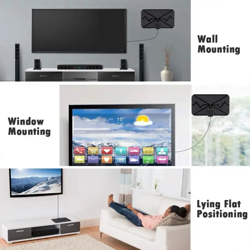 Miles AAR5 Smart TV Antenna &ndash; Amplified 4K DVB-T2 Reception