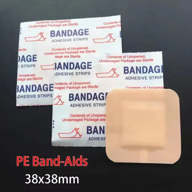 100 Pcs Medical Anti Bacteria Band Aid &ndash; Waterproof Plaster Square (3.8x3.8 cm) / 100 pcs