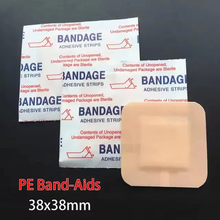 100 Pcs Medical Anti Bacteria Band Aid &ndash; Waterproof Plaster Square (3.8x3.8 cm) / 100 pcs