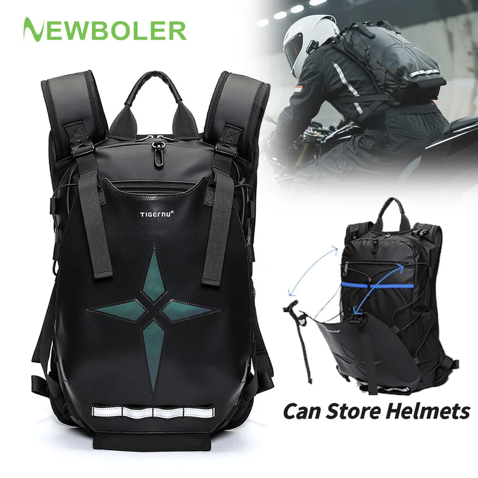Waterproof Motorcycle Helmet Bag With Large Capacity And Reflective