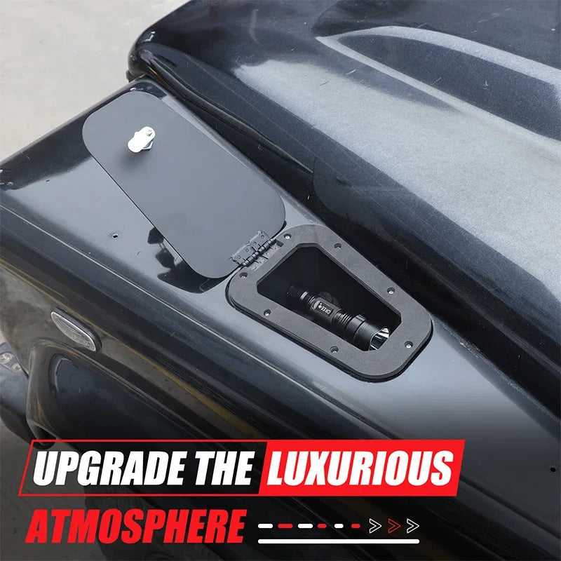 Кутия за съхранение на въздушен изход от черна въглеродна стомана Defender 90-130