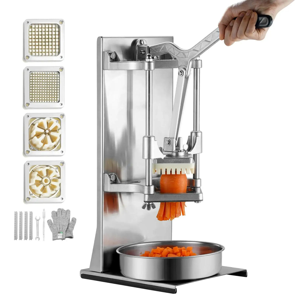 French Fry Cutter 4 Blades With Extended Handle 6-wedge / CZECH REPUBLIC