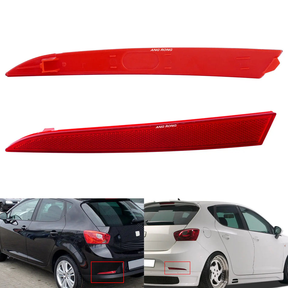 Takapuskurin valoyhdistelmäsetti Seat Ibiza MK IV 2008-2012 punainen linssi muovista premium-laatu