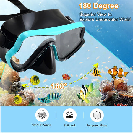 Professional Panoramic Snorkeling Gear Set for Adults | JoyMaySun