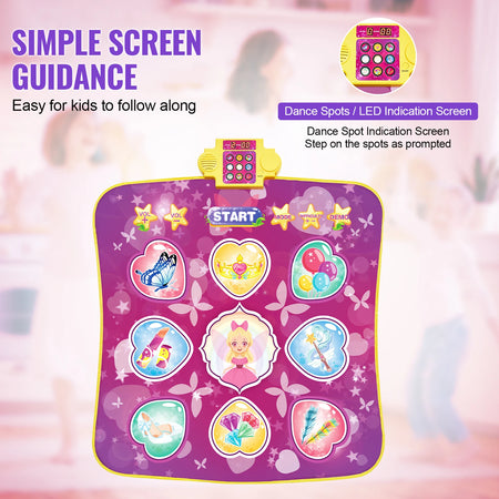 SucceBuy Kids Dance Mat &ndash; Three Modes Eight Levels Fun