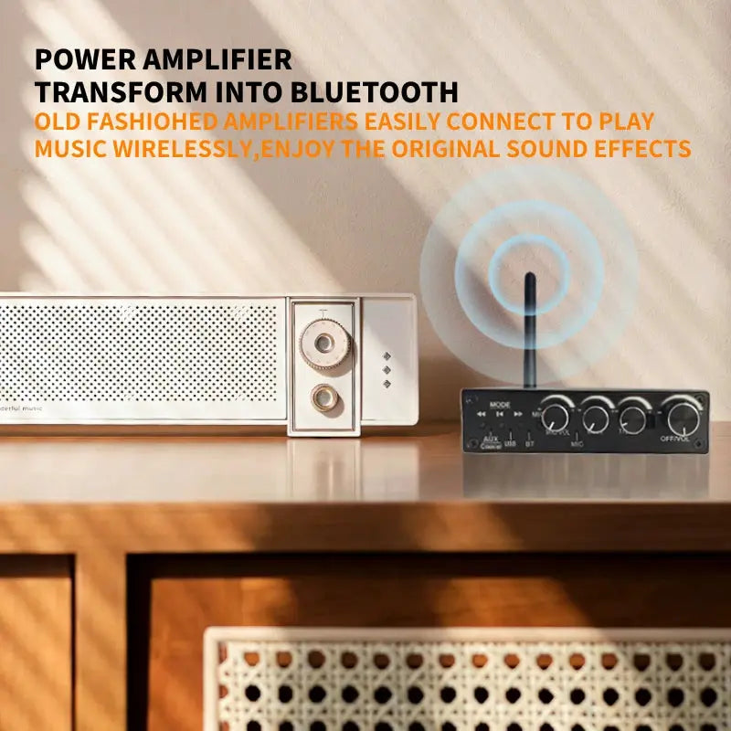 KEBIDUMEI Bluetooth 6.0 Audio Receiver AUX/RCA/USB U-Disk/6.5 Mic Karaoke/Coaxial DSP Wireless Adapter With IR Remote Control by InterCyprus Trading Ltd