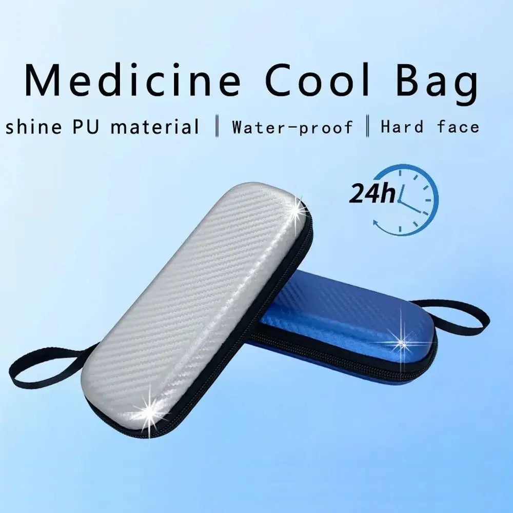 Simple PU Insulin Cooling Bag - Waterproof Thermal Insulated