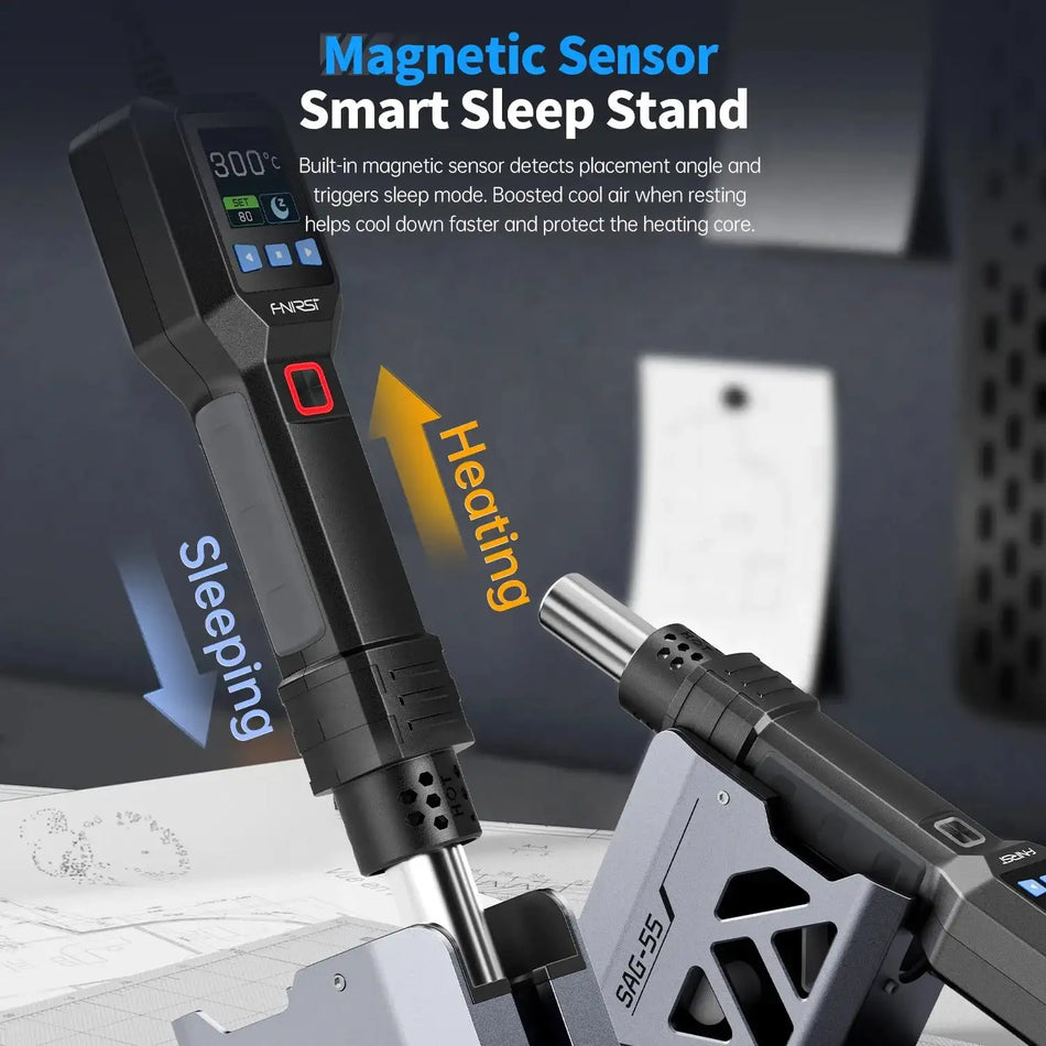FNIRSI SAG 55 550W Micro Hot Air Gun With LCD Stand BGA