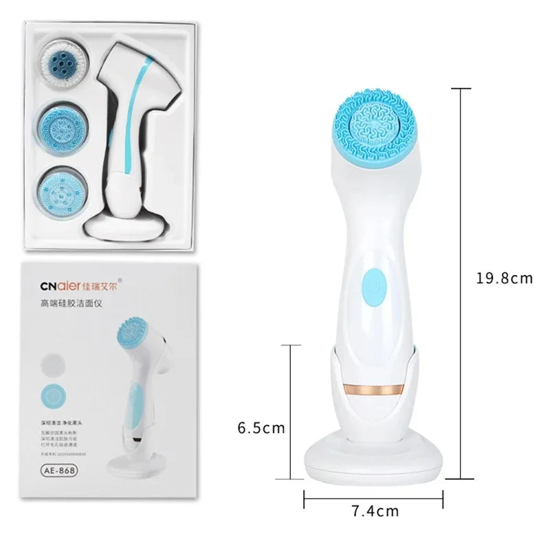 3 In 1 Electric Cleansing Brush &ndash; Ultrasonic Facial Cleaner