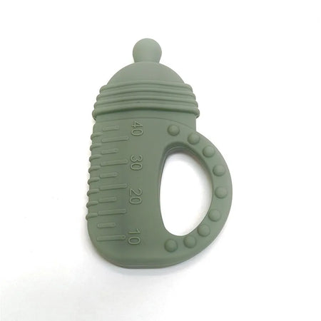 Silicone Baby Teething Stick &ndash; Safe and Biteable Design green