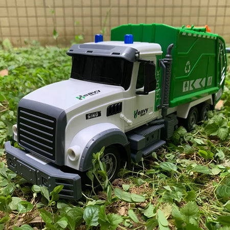 RC Car 6Ch Remote Control Garbage Truck &ndash; Realistic Sound and Light Features