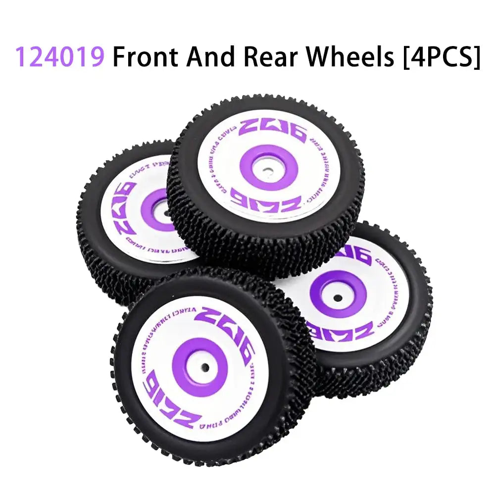 WLtoys RC Car Wheels Original Tires &ndash; OEM Quality Fit 124019 Front  Rear