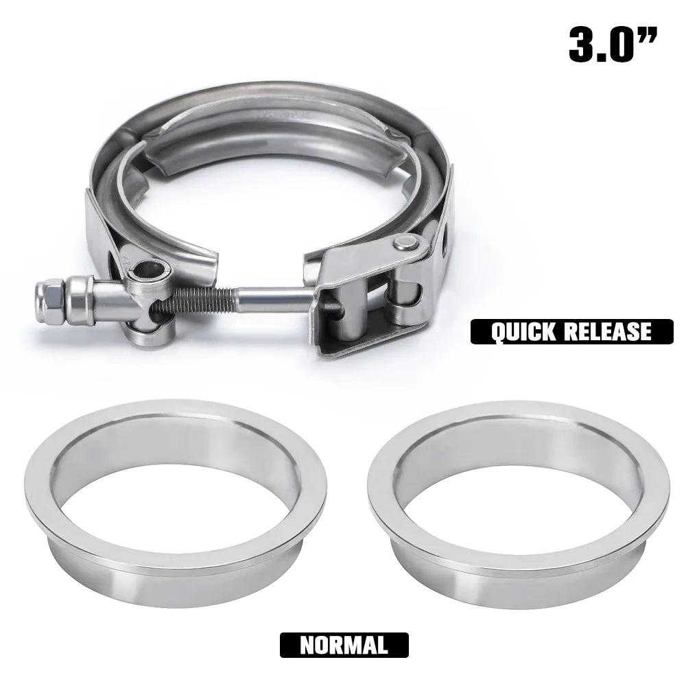 Powersprint V-Band Klem met flenzen (SET) met Snelsluiting Fineline imports Powersprint V-Band Klem met flenzen (SET) met Snelsluiting Fineline imports