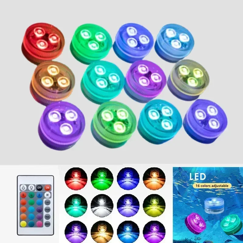 3 LED Underwater Light &ndash; RGB Night Light With Battery