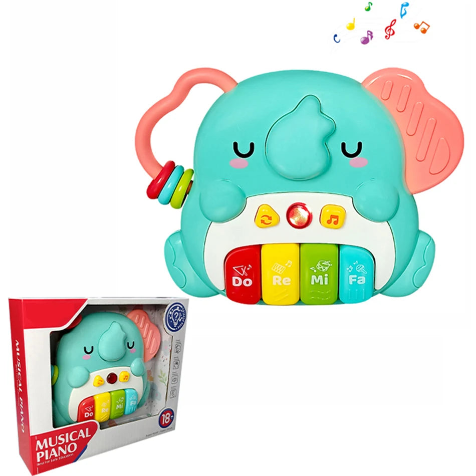 Coolplay Baby Electronic Piano &ndash; Fun Music and Light Features for Toddlers Elephant