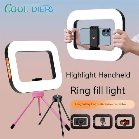 Handheld Ring LED Rechargeable Fill Light &ndash; Bi Color Light
