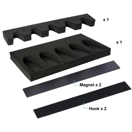 Tactical Foam Gun Rack Wall Mount Pro &ndash; Magnetic Strip