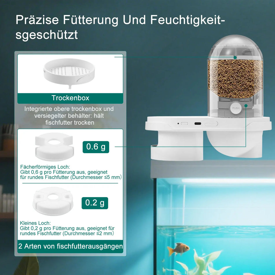 Automatic Fish Feeder With 2.5K Camera App Control Monitor