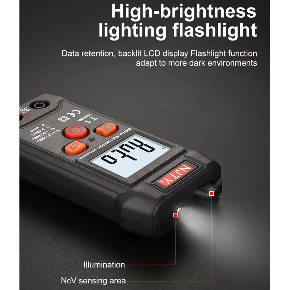 NJTY T1 Pocket Multimeter TrueRMS NCV 600V DC Tester