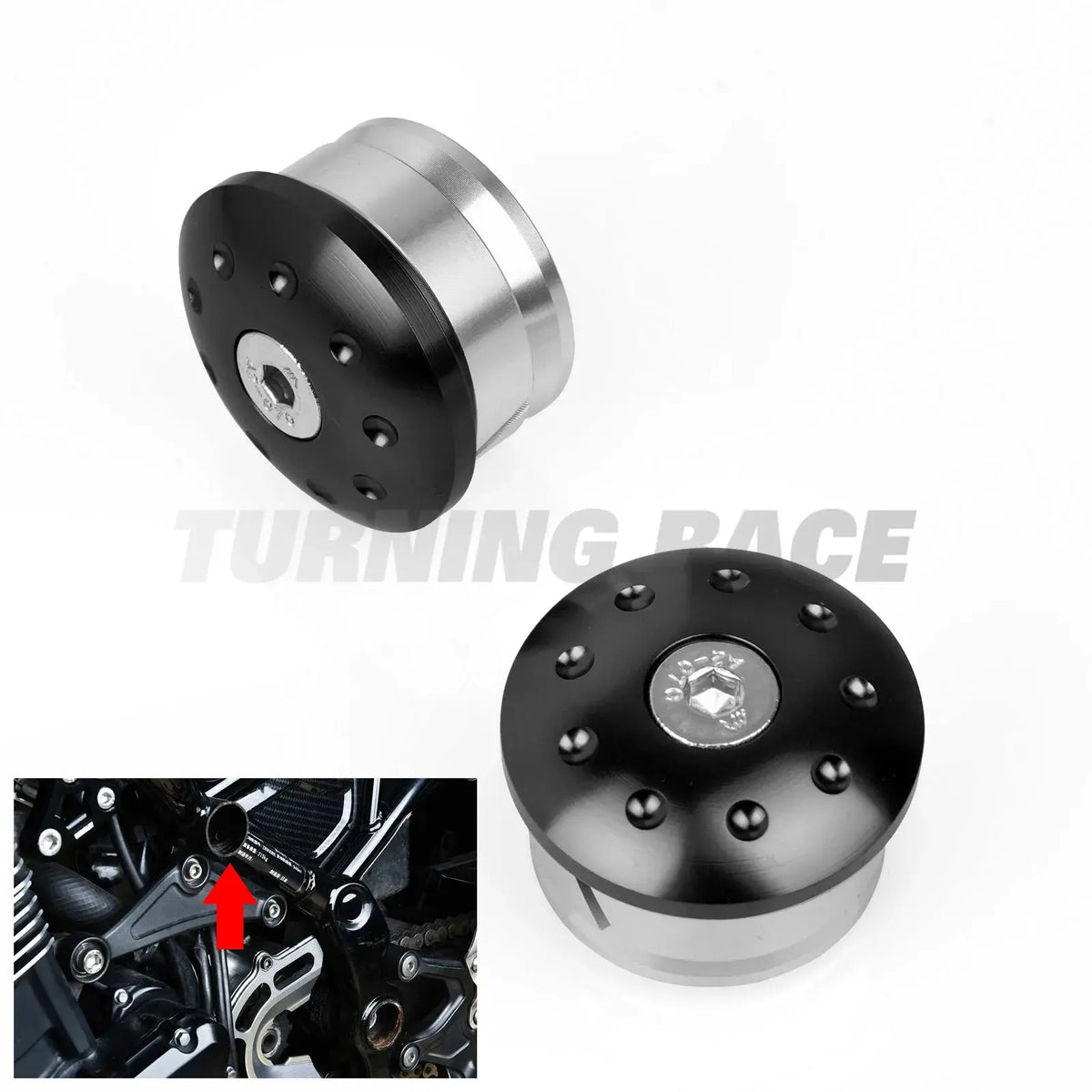 Frame Hole Plug Kit for Kawasaki Z900RS / CAFE / SE 2018–2026 CNC Aluminum Frame Guard Insert Cap Cover Accessories by InterCyprus Trading Ltd