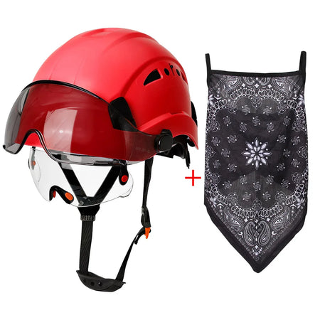 SF06 Safety Helmet &ndash; CE Certified ABS Construction Gear Red B