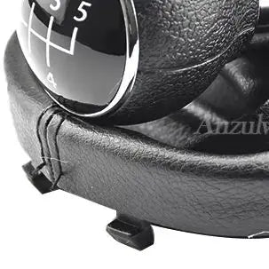 Leather Gear Shift Knob Boot Cover for VW Touran I Caddy III