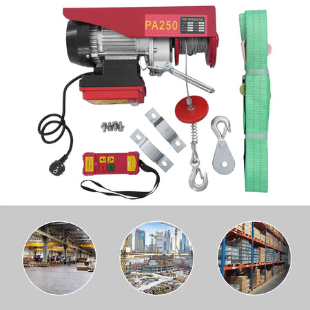 250kg Electric Hoist Lifting Crane &ndash; Double Rope Winch
