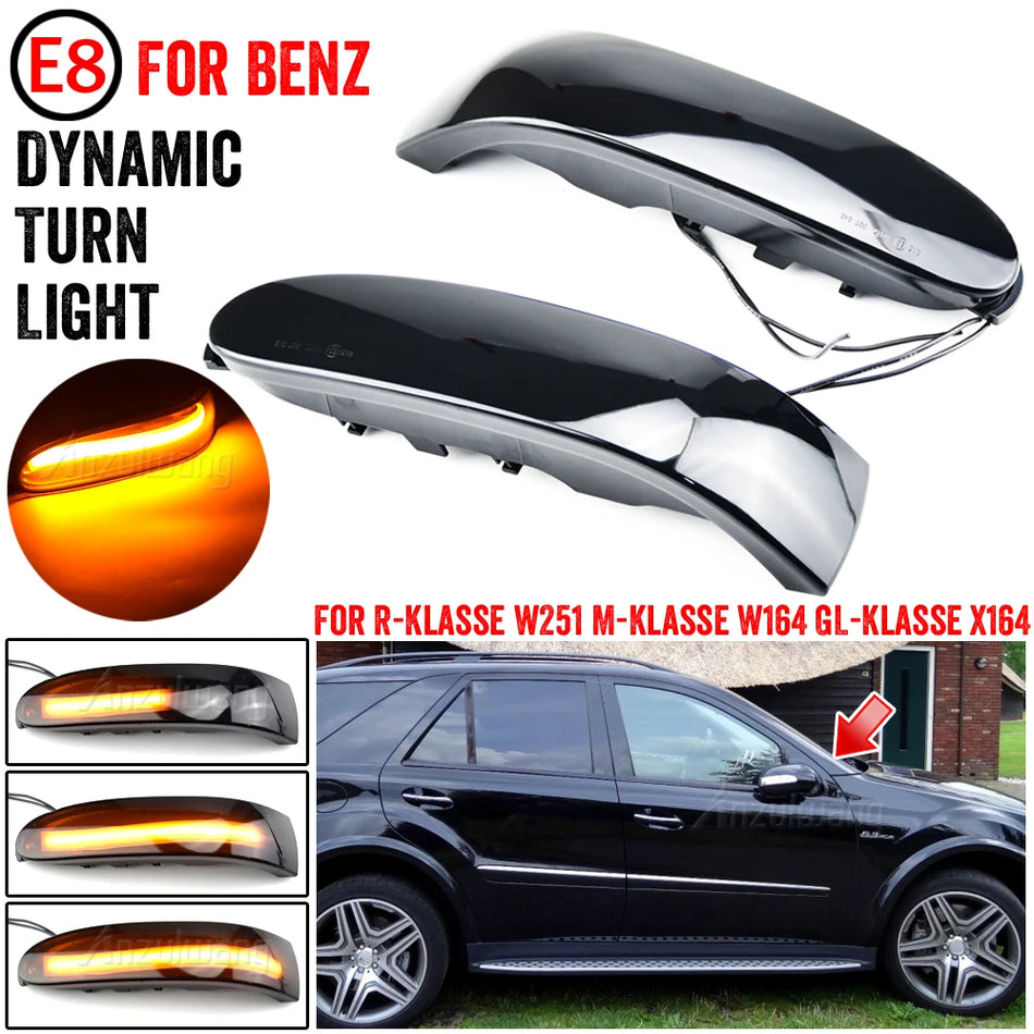 Luces de Señal de Giro Dinámicas LED para Espejos Laterales Mercedes-Benz W164 W251 X164