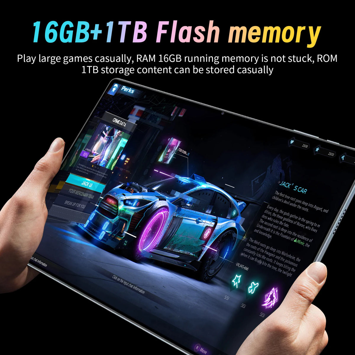 New 2025 10.36 Inch Android 13.0 Tablet &ndash; 16GB RAM 1TB