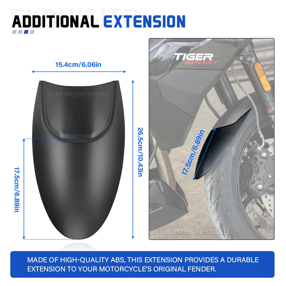 Tiger Sport 800/660 Forreste Skærmforklæde Skærmudvidelse, til Motorcykelbeskyttelse