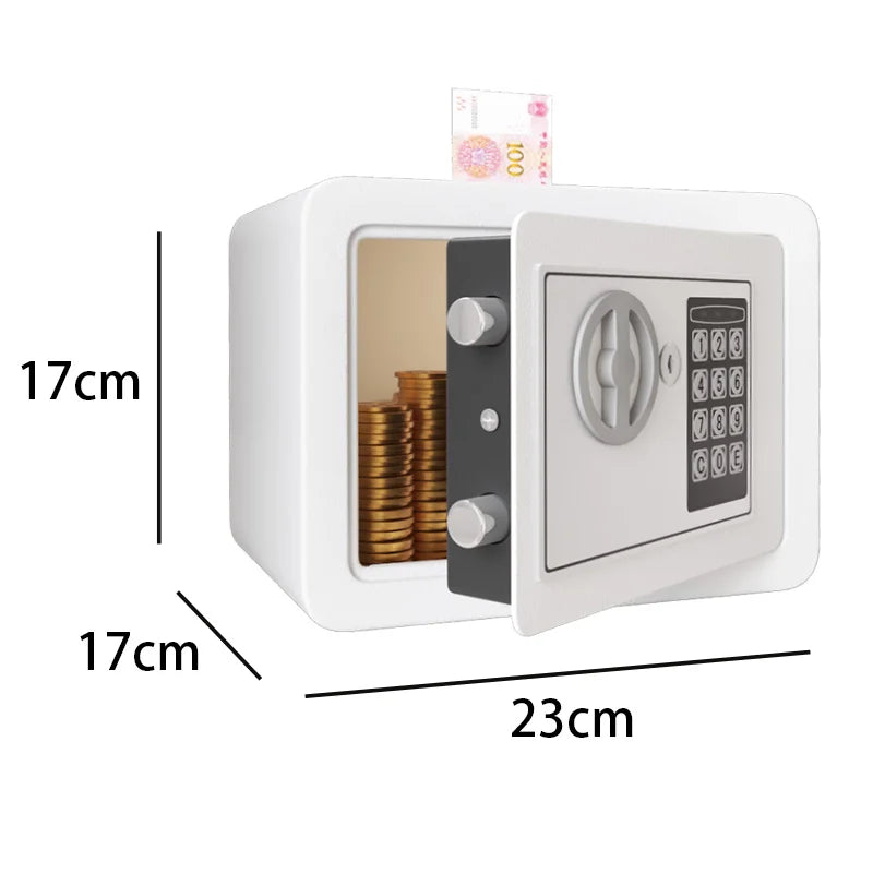 0.2 Cubic Feet Electronic Digital Safe &ndash; Fireproof Safe white
