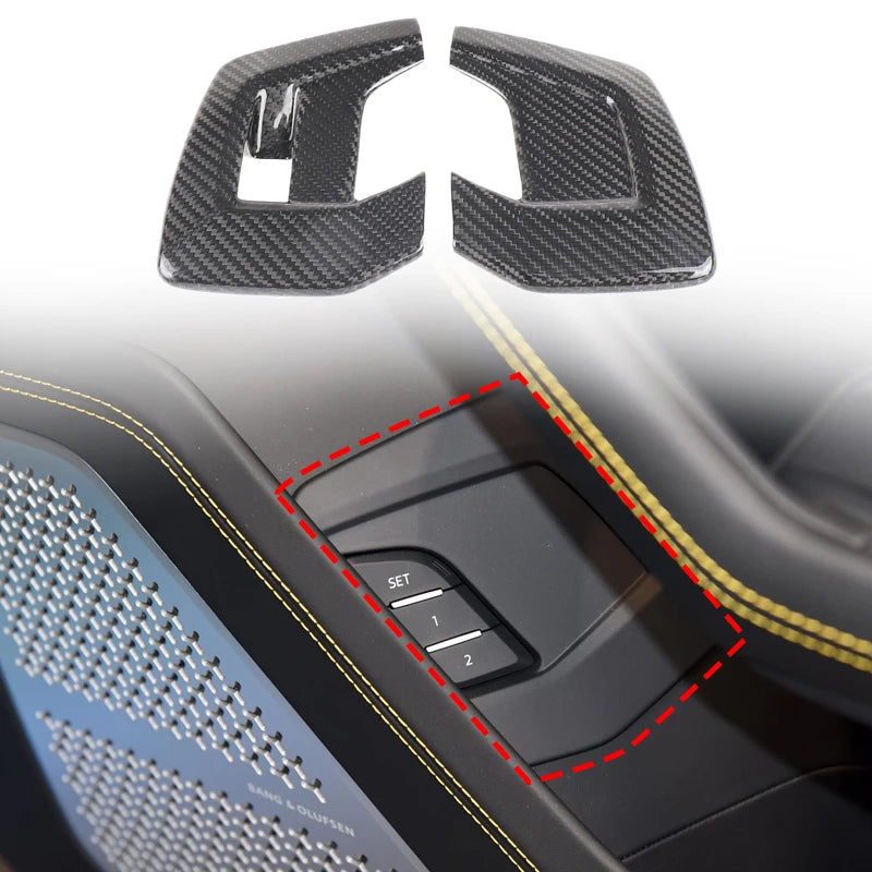 Real Carbon Fiber Door Switch Cover Lamborghini URUS 18-21