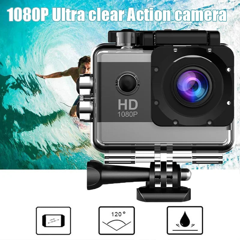 1080P Action Camera with Waterproof Features