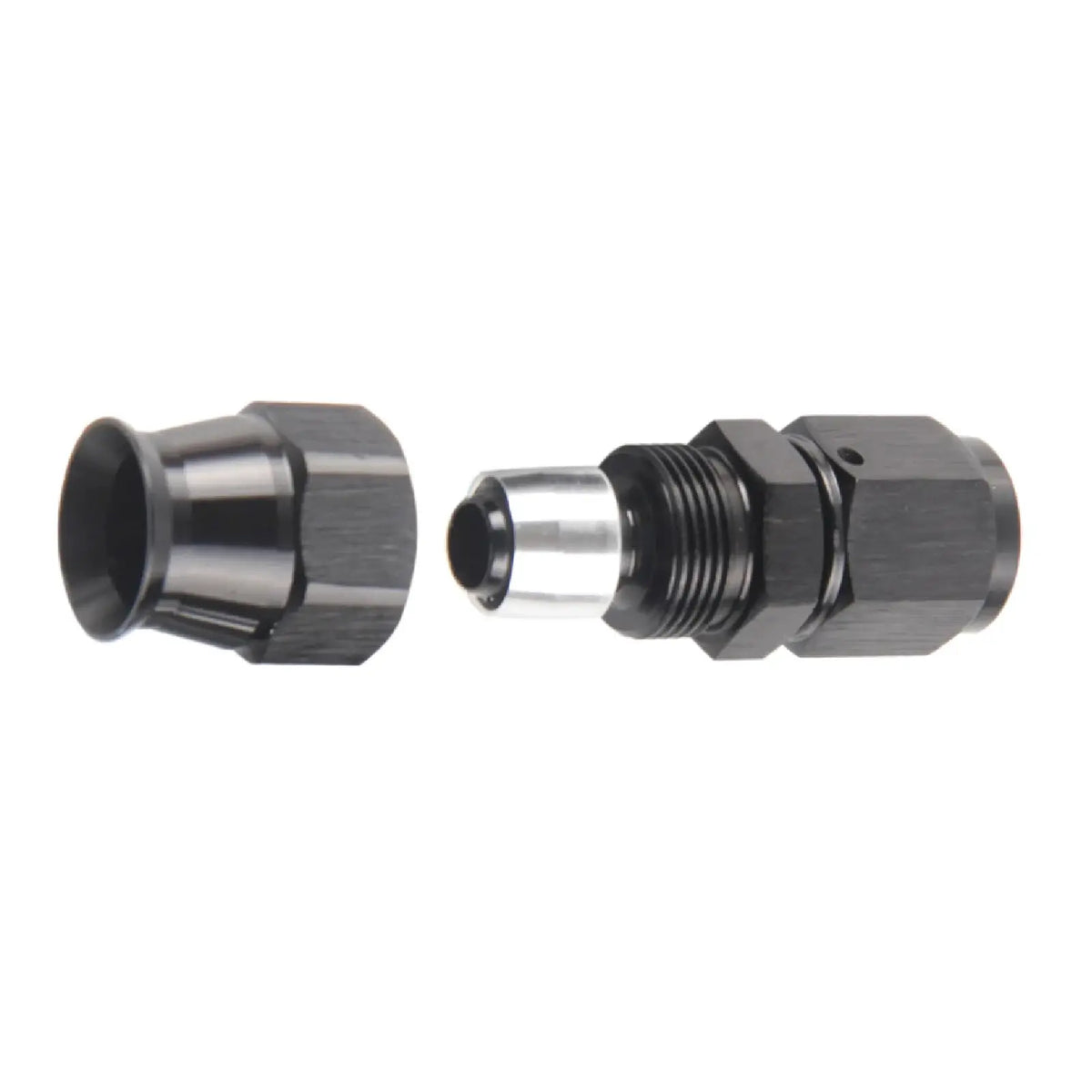 PIKBUK AN4/6/8/10 PTFE Oil Fuel Line Swivel Fitting 0-180 Degree Hose End Adaptor Assembly Kit Black by InterCyprus Trading Ltd