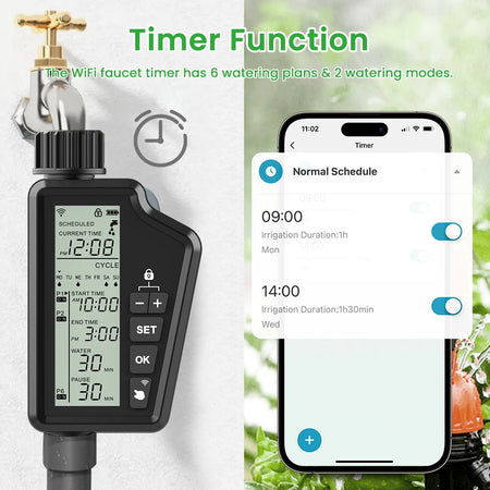 AVATTO Tuya WiFi Water Sprinkler Timer &ndash; Tuya App Compatible