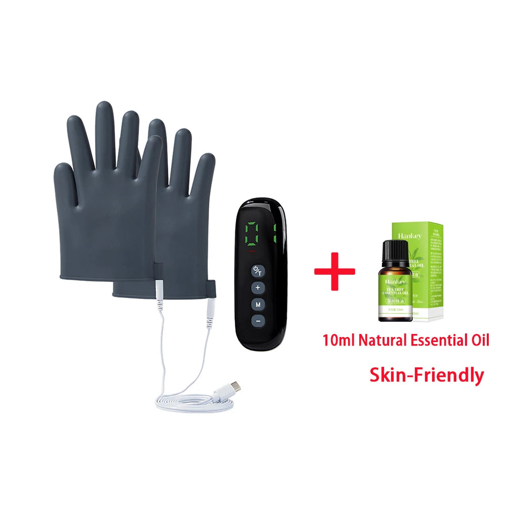 Electric Pulse Massage Gloves with Remote - EMS TENS for Full Body Relaxation TYPE 02