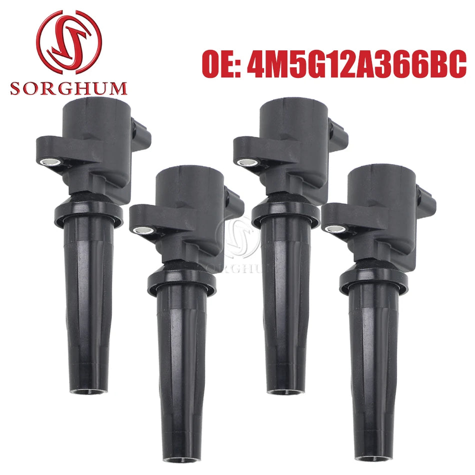Bobine di Accensione 4 Pezzi per Ford Focus, Escape, Transit Connect Sostituzione per Motore 2.3L L4
