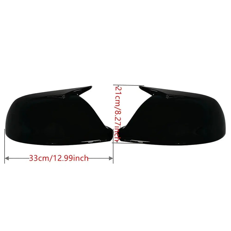 Side Mirror Covers Pair ABS For Kia Rio 5 IV 2018-2023 by InterCyprus Trading Ltd