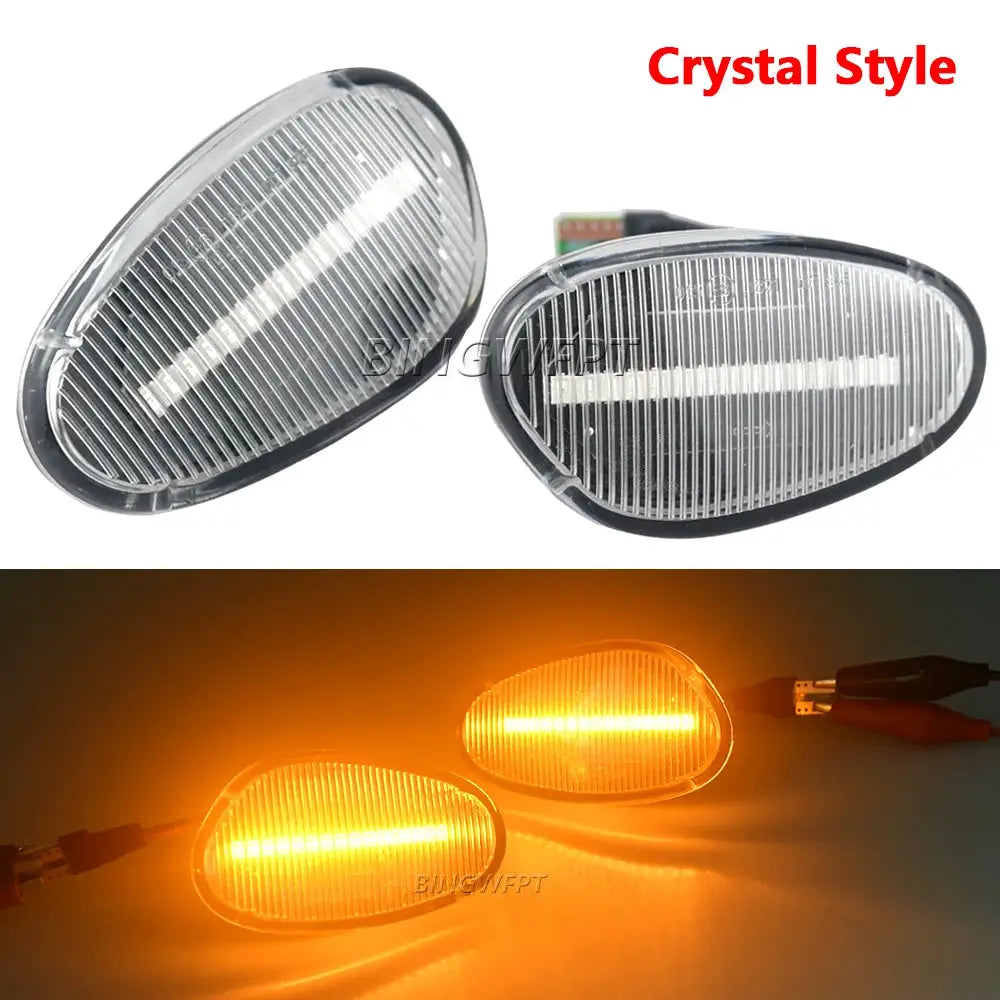 2Pcs LED Sequential Lamp Dynamic Blinker Indicator Side Marker Turn Signal Light For Alfa Romeo GTV Spider 1994-2003 by InterCyprus Trading Ltd