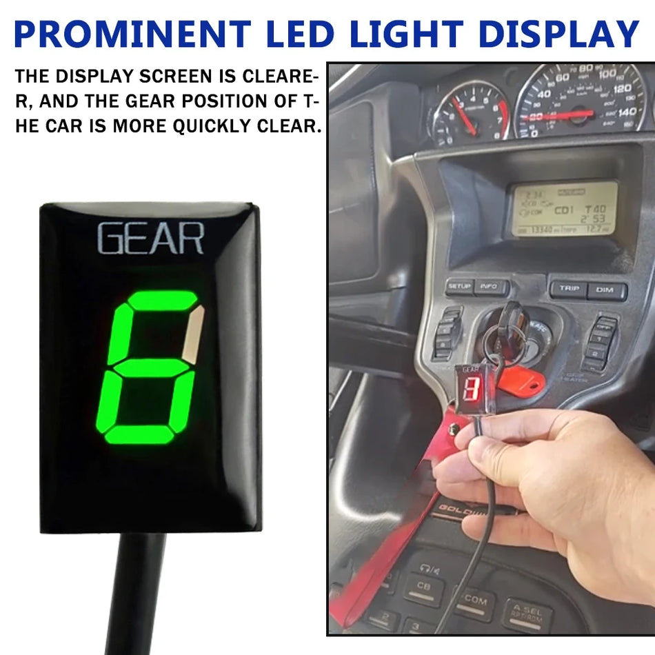 Honda Gold Wing GL1800 Versnellingsindicator Display Meter met LED, Motorfiets Accessoires