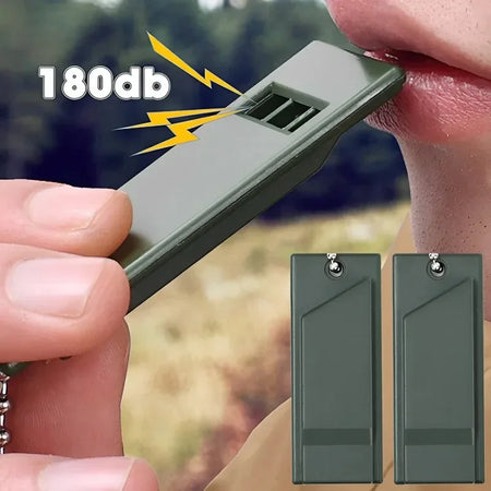 3-Frequency High Decibel Survival Whistle for Camping and Hiking
