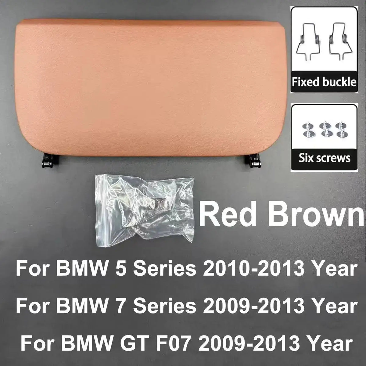 For BMW 5 7 GT Series 2009-2017 F10 F11 F01 F02 F07 Car Seat Back Panel Leather Backrest Storage Pocket Cover by InterCyprus Trading Ltd