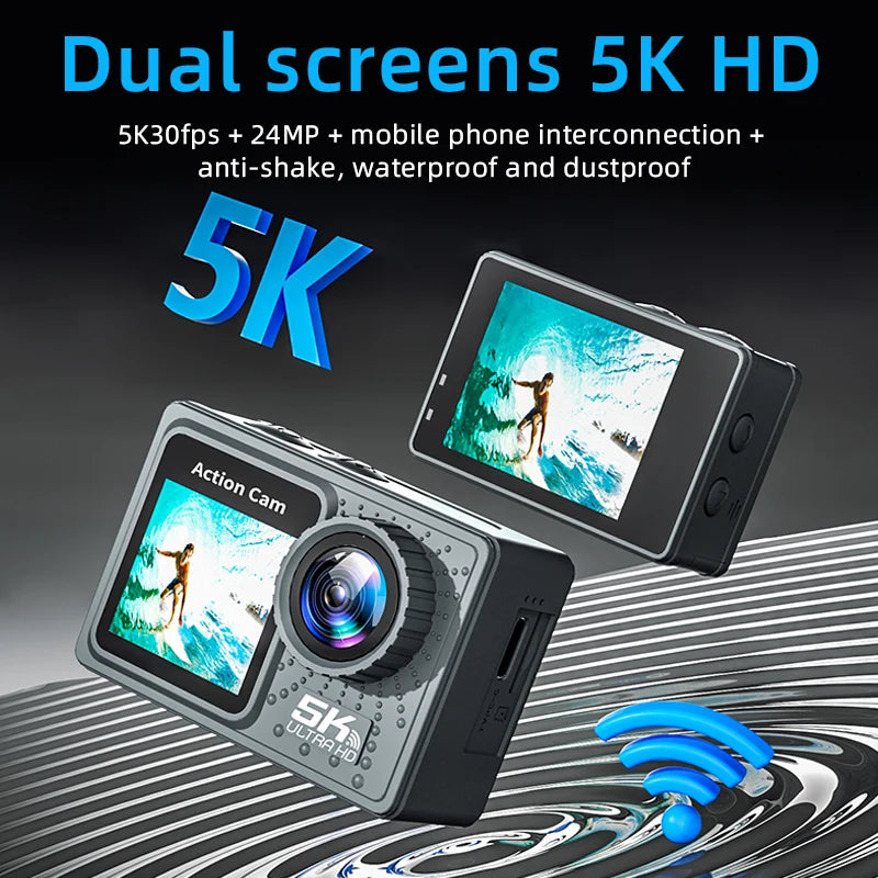 M40 5K Action Camera &ndash; 4K60FPS Anti-Shake Technology