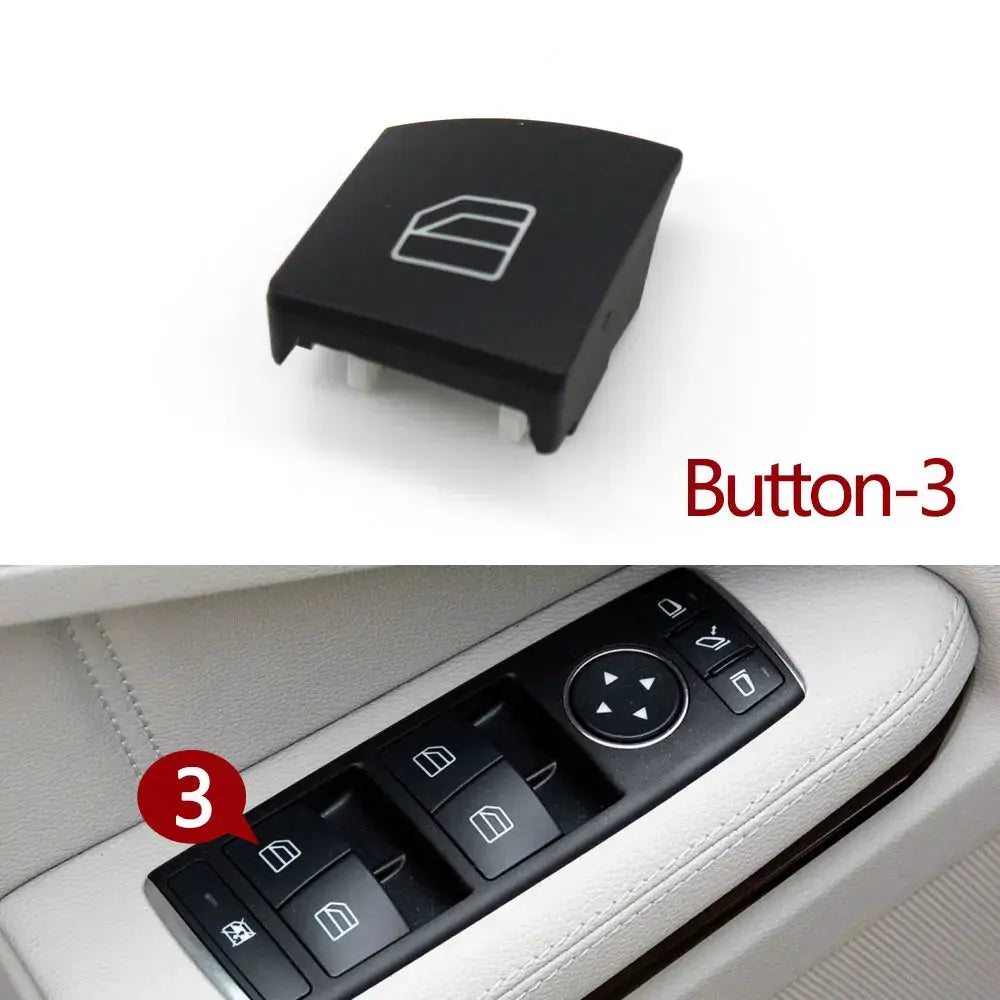Car Interior Window Button Switch Cover Cap For Mercedes Benz A B C E GLA GLK Class W176 W246 W204 W212 W207 W156 X204 by InterCyprus Trading Ltd