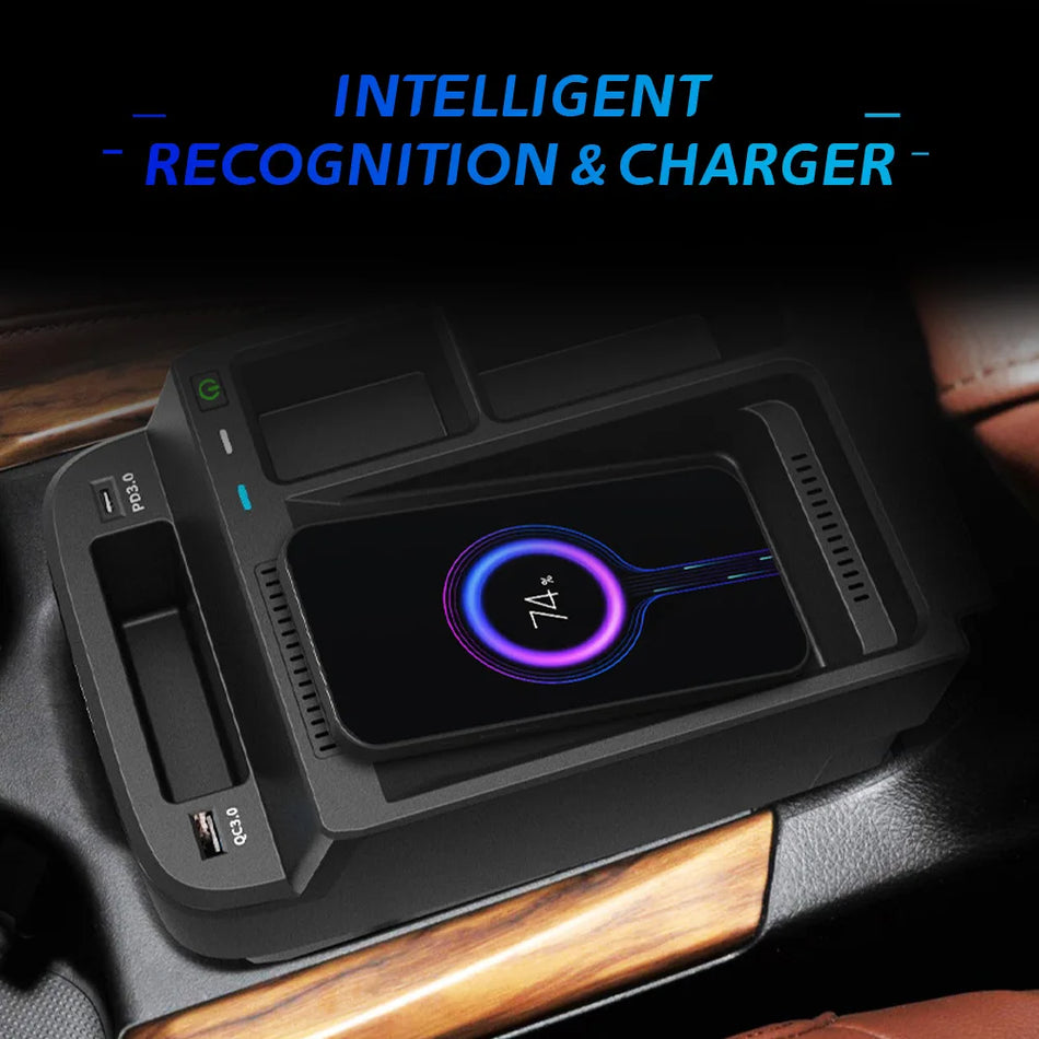 Chargeur de voiture sans fil avec charge rapide pour Honda CRV 2017-2022
