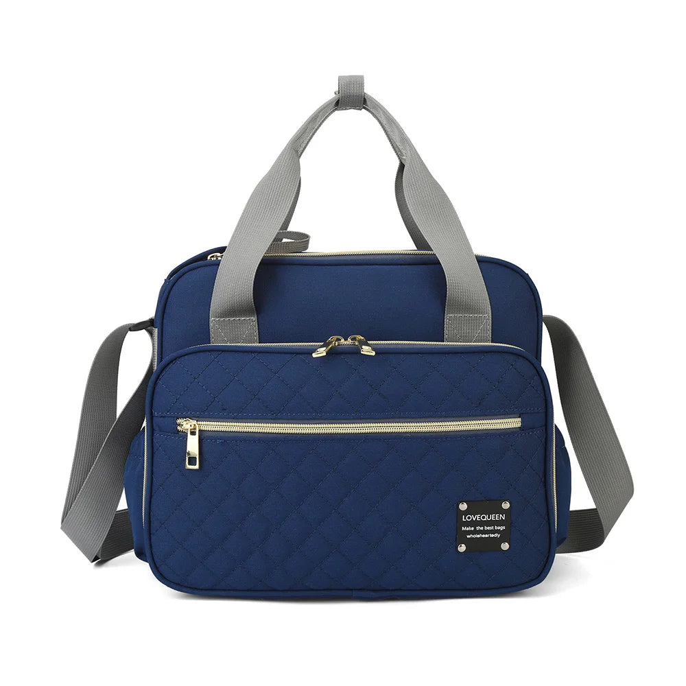 New Style Waterproof Diaper Bag &ndash; Large Capacity and Multifunctional Design Blue