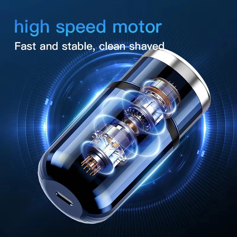 Mini Electric Shaver - USB-C Rechargeable &amp; Waterproof Portable Shaver